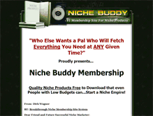 Tablet Screenshot of nichebuddy.com